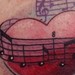 Tattoos - Heart with Music Notes - 52352